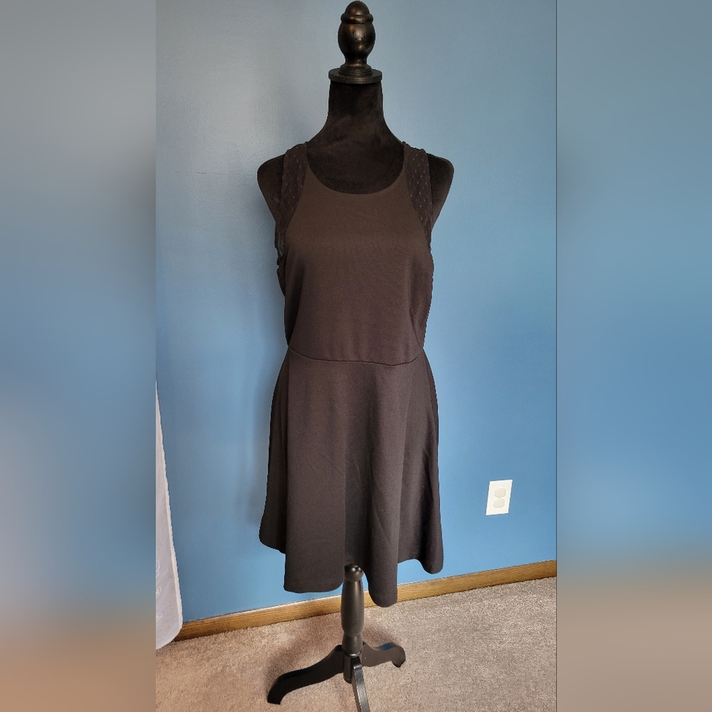 Woman's black dress